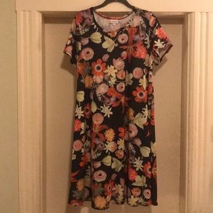 LuLaRoe Floral Dress Size Medium